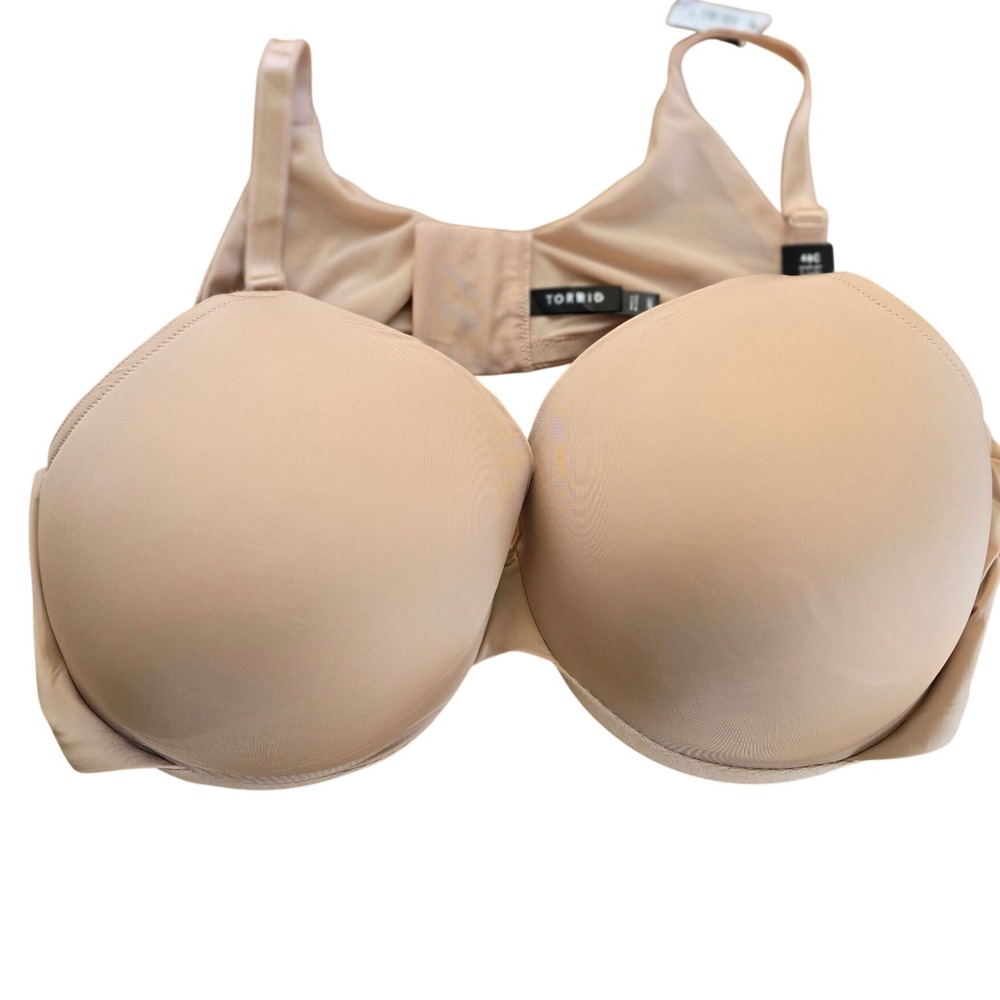 🆕️ NWT - Torrid 48C Amplify T-Shirt Push-Up 360 Back Smoothing Bra Nude